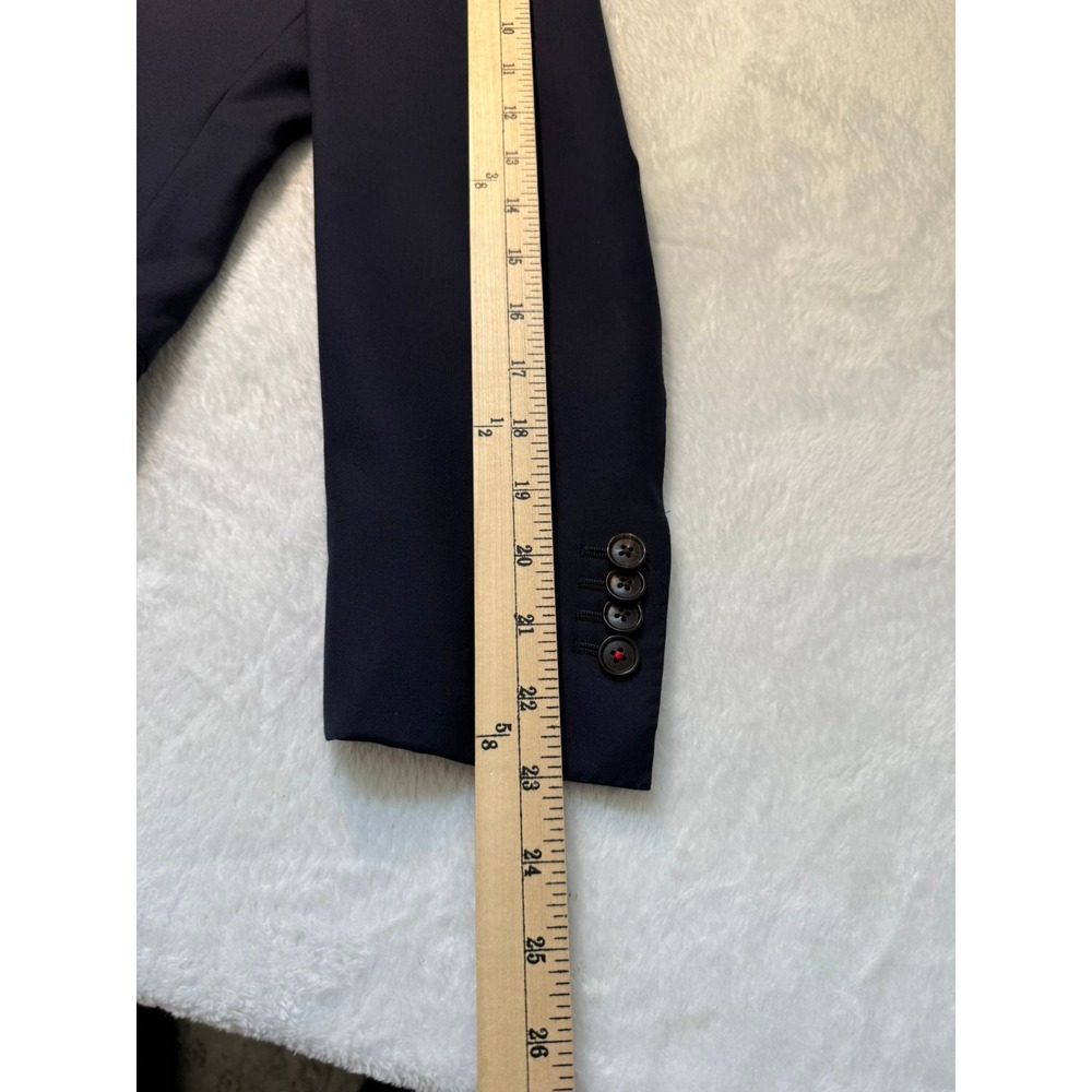 SuitSupply Navy Wool Blazer 36S Vitale Barberis Canonico Surgeon Cuffs Slim Fit - Picture 12 of 12